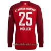 FC Bayern München Thomas Muller 25 Hjemme 2021-22 - Herre Langermet Fotballdrakt